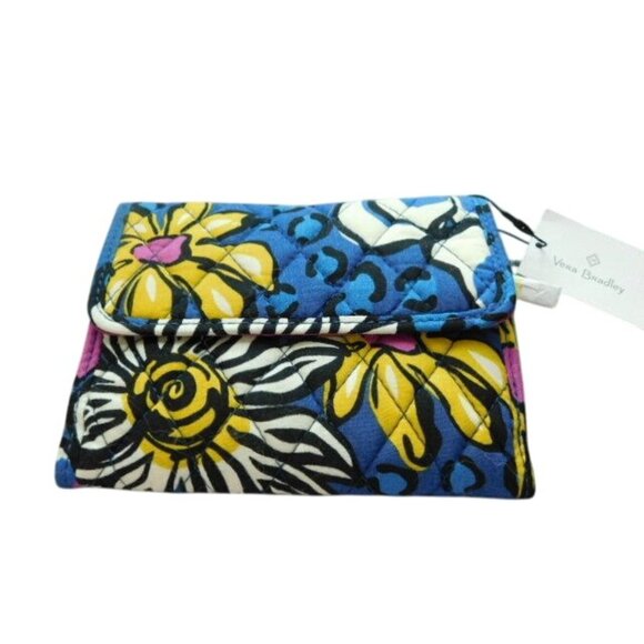 Vera Bradley Euro Wallet African Violet Print NWT $38 - Picture 1 of 3